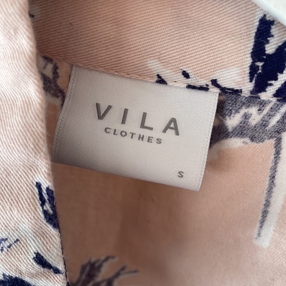 ASOS Vila Vicruz Shirt Dress Size Small S with Pockets - Picture 5 of 8